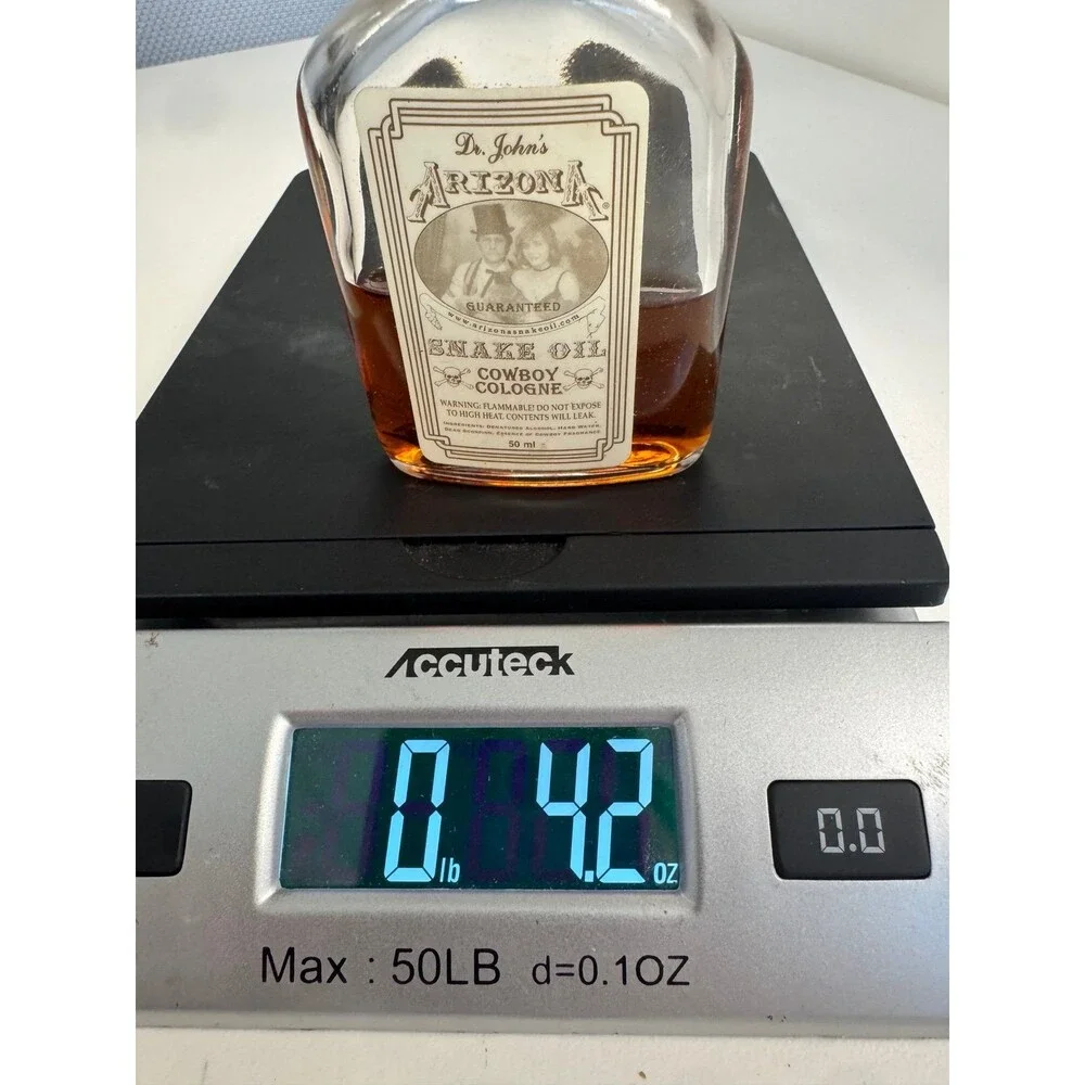 Vintage 90s Dr. John's Arizona Snake Oil Cowboy Cologne 50 ml Scorpion